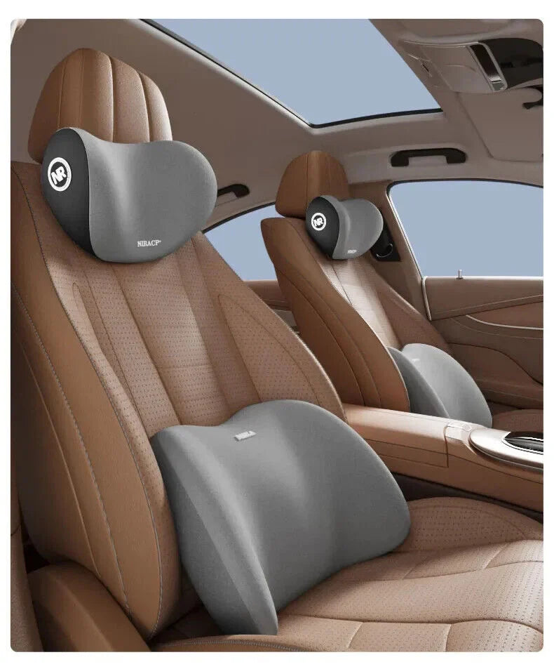 Car Headrest Neck and Waist Pillow