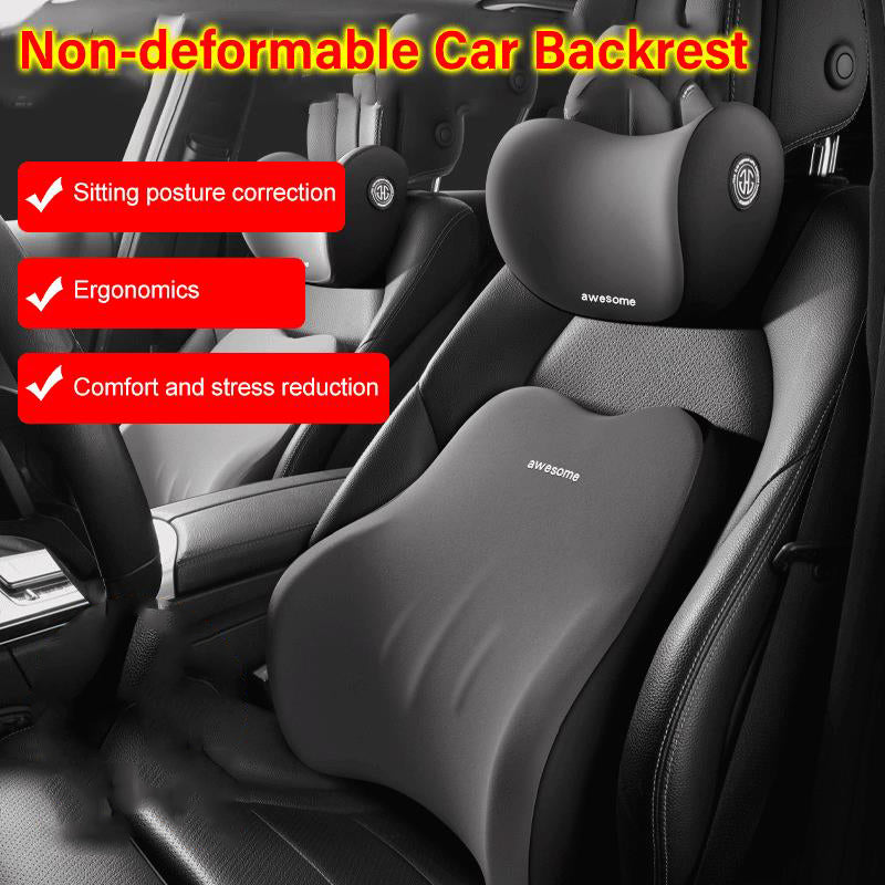Car Headrest Neck and Waist Pillow