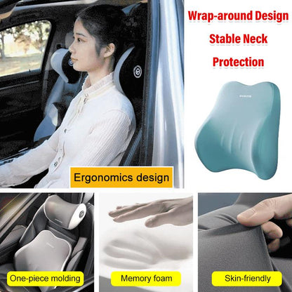 Car Headrest Neck and Waist Pillow