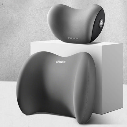 Car Headrest Neck and Waist Pillow