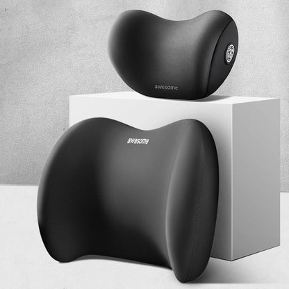 Car Headrest Neck and Waist Pillow