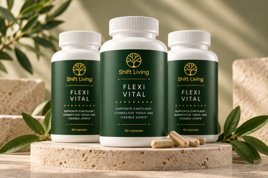 Flexi Vital — Powerful support for your joints and connective tissue. With vitamin C and manganese.