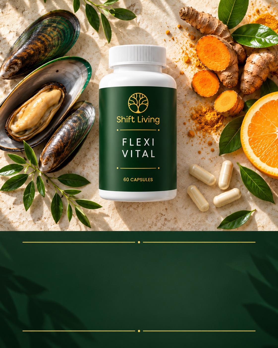 Flexi Vital — Powerful support for your joints and connective tissue. With vitamin C and manganese.